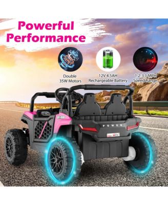 12V Kids Ride on Truck with Parental Remote 3 Speeds & Reverse Forward Function