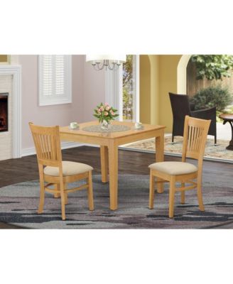 3 Pc Dining room set - Kitchen dinette Table and 2 Dining Chairs