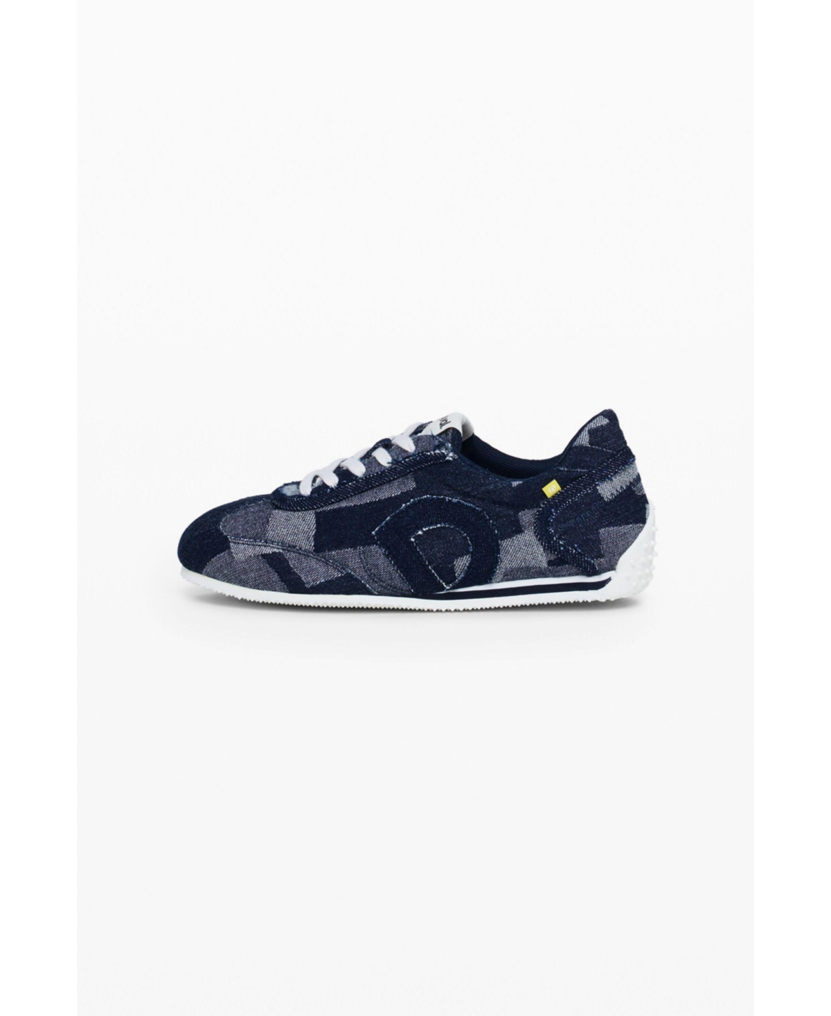 Desigual Women's Denim Patchwork Sneaker In Blue