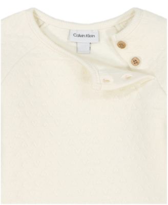 Baby Girls' Quilted Crewneck Top and Joggers, 2-Piece Set