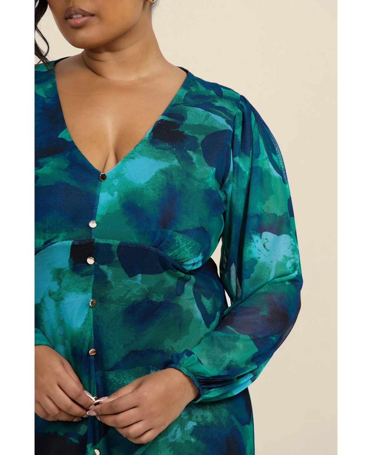 Fashion-szn Curve Women's Plisse Midi Dress