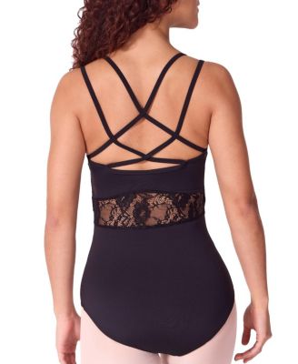 Women's Soft Elegance Lace Camisole Leotard with Bratek