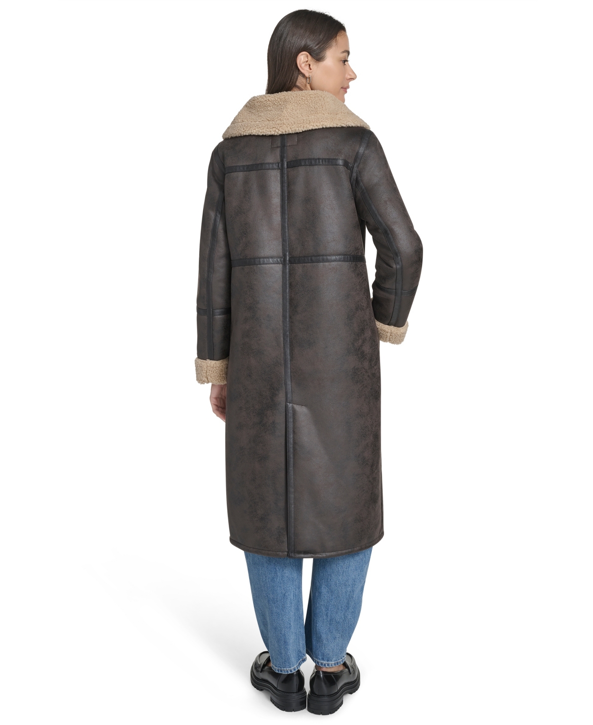 Levi's Women's Fx Shearling Funnel Coat In Multi