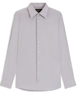 Men's Cotton Blend Slim-Fit Dress Shirt