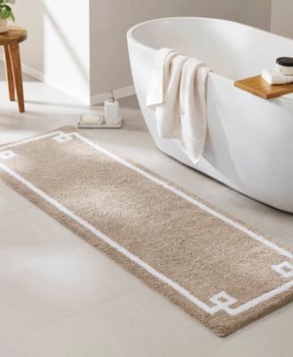 Evan Tufted Cotton Bath Rug, 24" x 72"