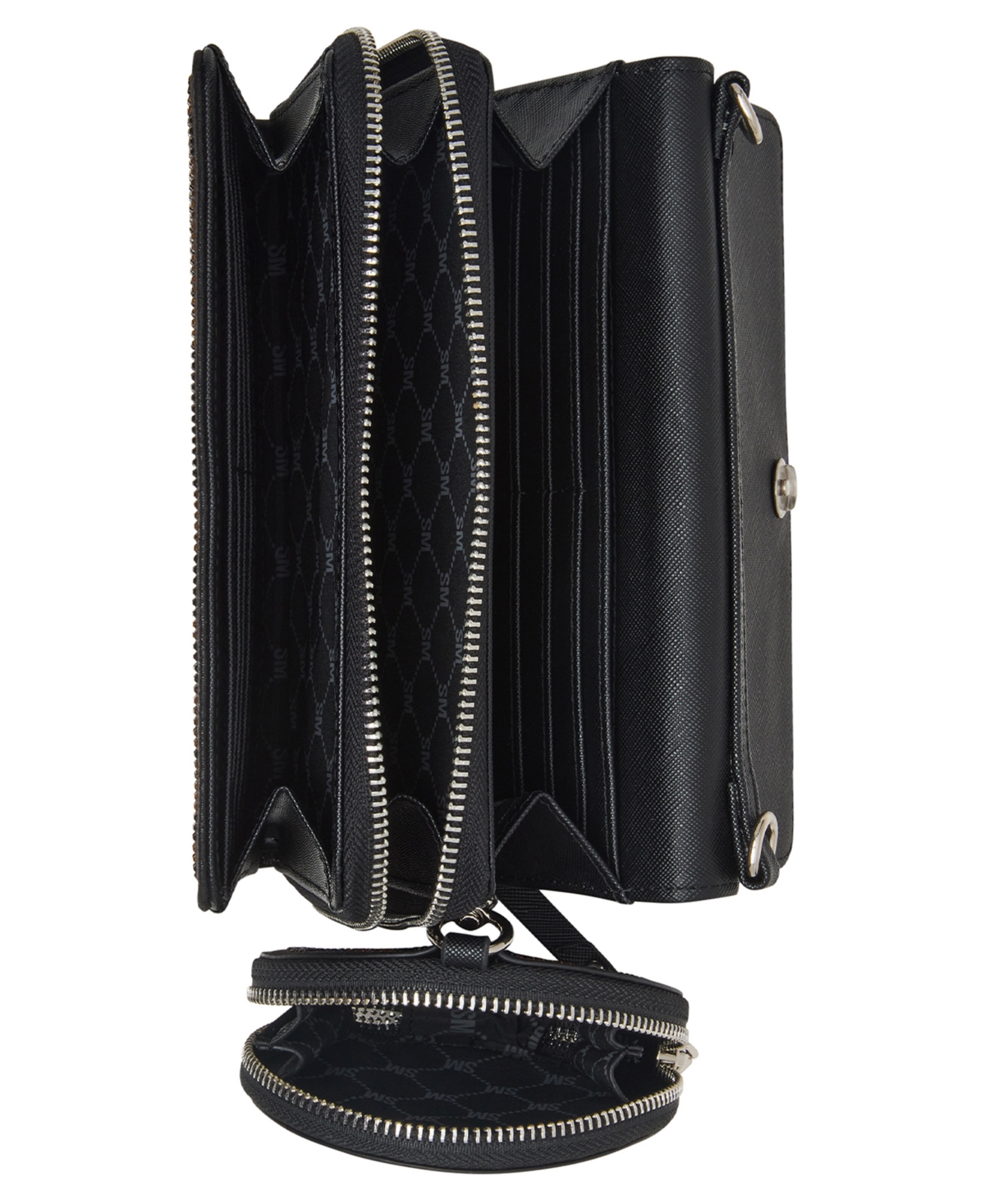 Steve Madden Boxed Embellished Carina Crossbody Wallet In Brown