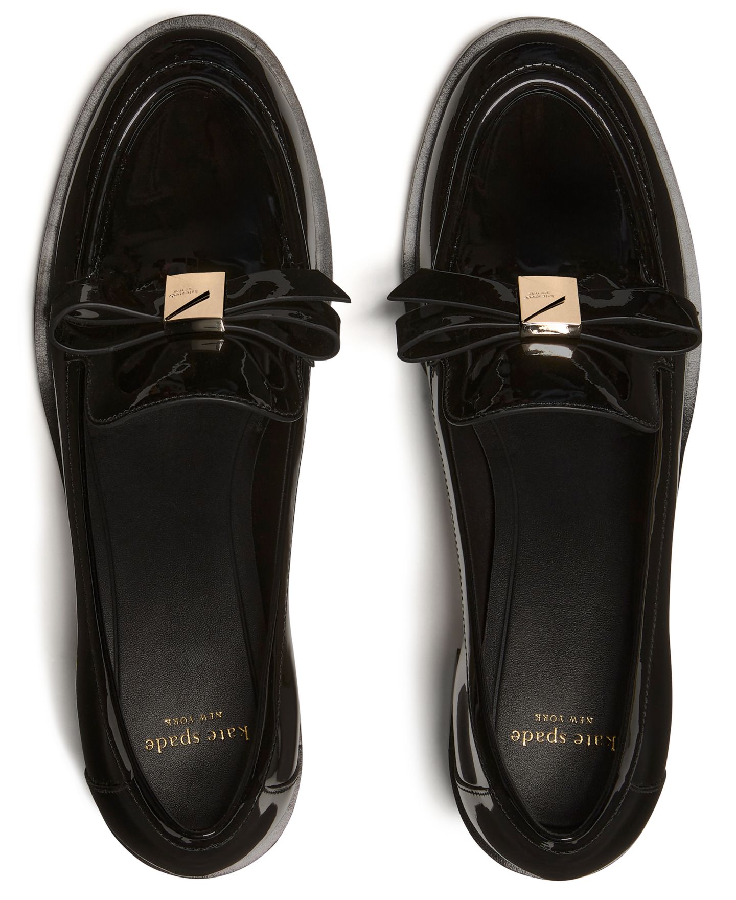Женские туфли kate spade new york Deco Bow Heeled, цвет: Чёрная лаковая кожа — фото 4