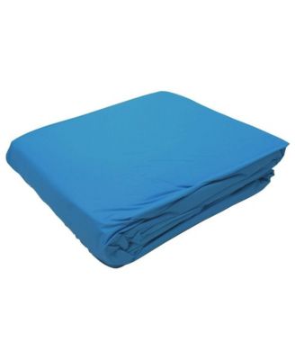 LI214820 21' Solid Blue Round Above Ground Swimming Pool Overlap Liner