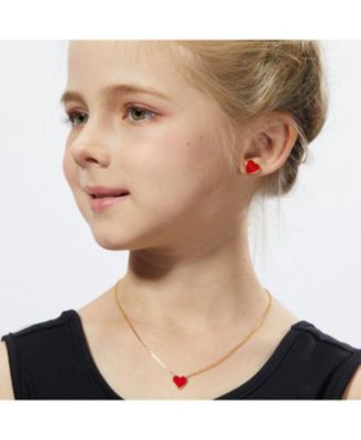 Petit Love Necklace in Red