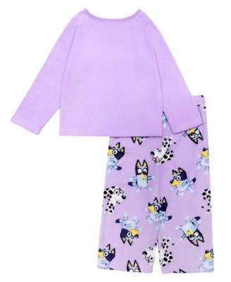 Girls' 2T-4T Top and Open Leg Pants Pajama, 2-Piece Set