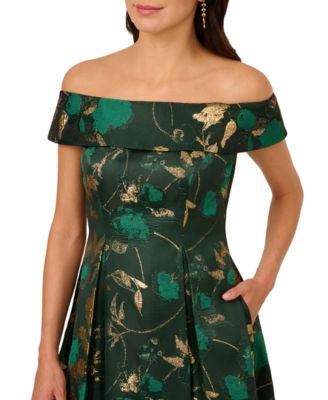 Women's Off-The-Shoulder Midi Dress