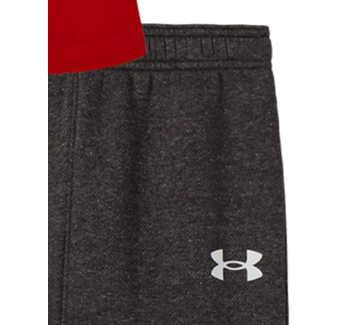 Under Armour Boys 2t-7 2-piece Long Sleeve T-shirt And Joggers Set In Red
