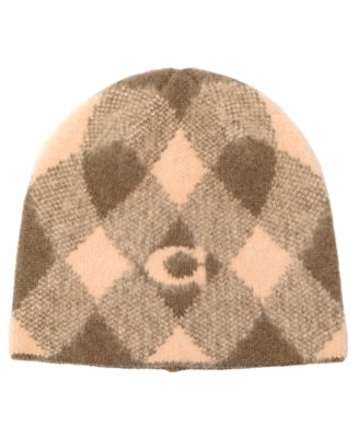 Anthropologie Cozy Argyle Beanie, White/ Brown Anthropologie | Accessories | Anthropologie Argyle Beanie  main image 4