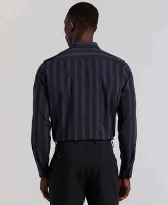 Men's Long-Sleeve Ombre Yarn-Dyed Stripe Shirt