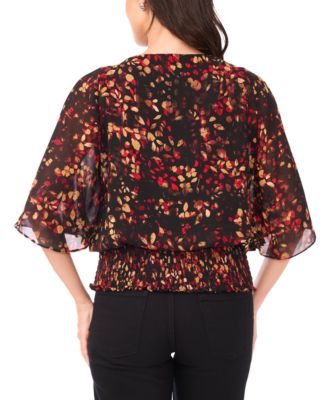 Women's Smocked-Waist Top