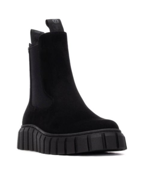 Женские ботинки XTI Comfort Chelsea Suede Booties Refresh Collection, цвет: Чёрный