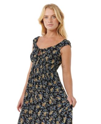 Women's Pacific Rider Ditsy Short Sleeve Maxi Dress
