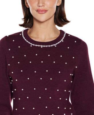  Women's Front-Embellished Sweater