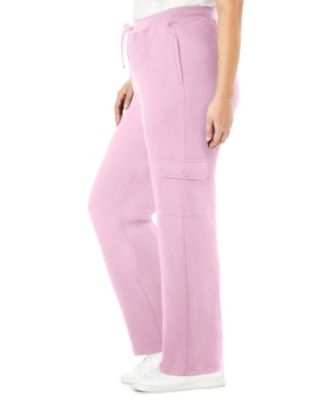 Plus Size Within Better-Fleece Pull-On Cargo Sweatpants