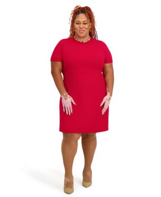 Women's Short Sleeve Crewneck Dress