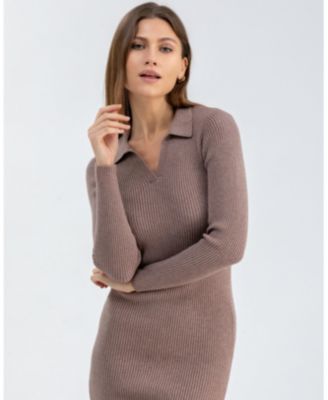 Womens Lavinia Collar Dress