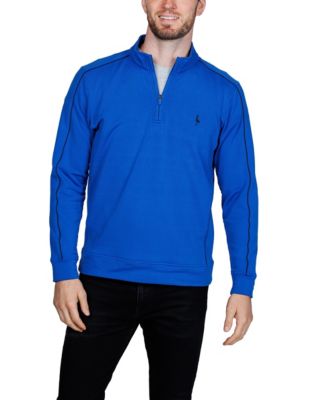 Men's Textured Knit Performance Quarter Zip