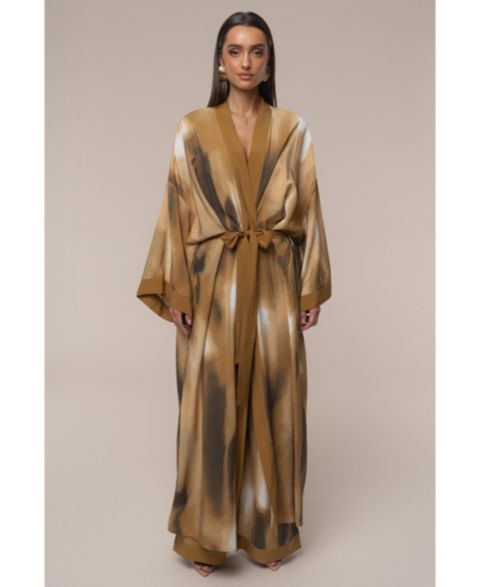 Женские куртки JLUXLABEL Desert Oasis Duster, цвет: Коричневый