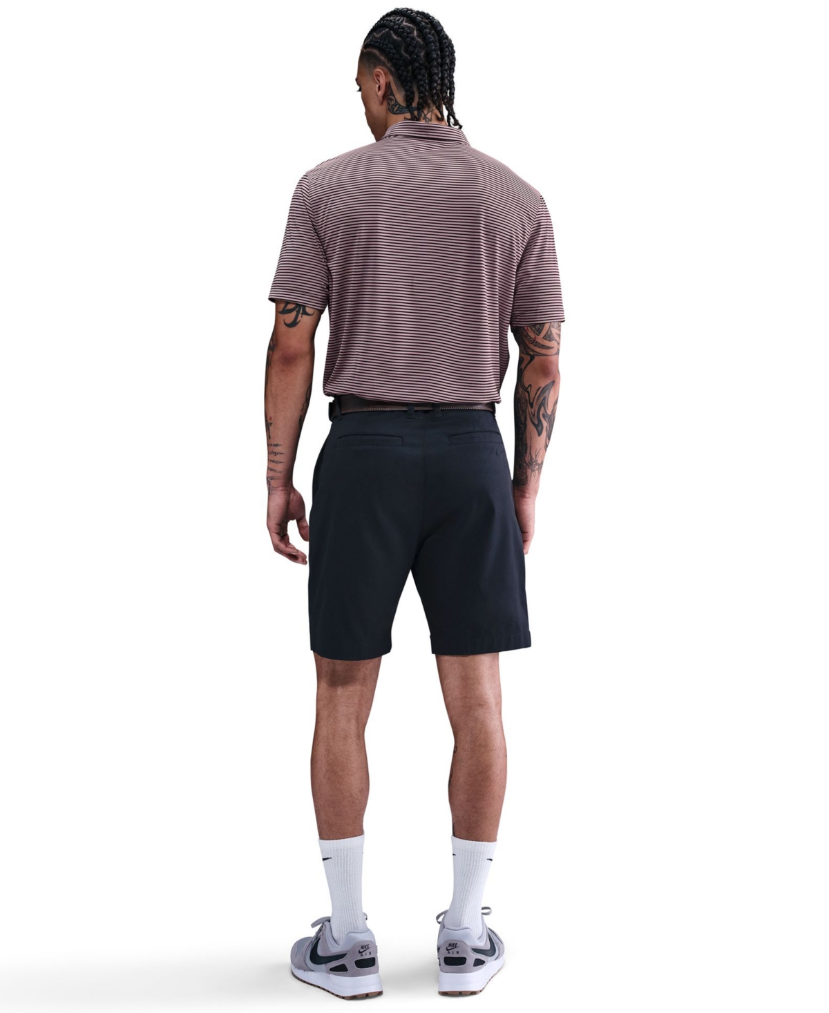 Nike Men's Relaxed Fit Core Dri-fit Short Sleeve Golf Polo Shirt In Purple