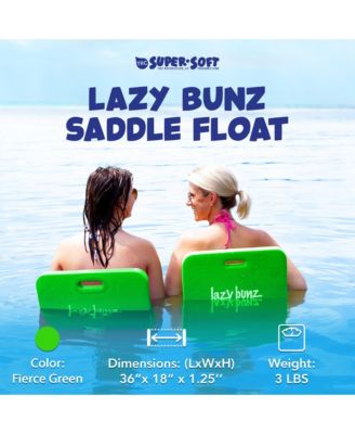 Lazy Bunz Vinyl Foam Saddle Float Seat, Fierce Green (Open Box)