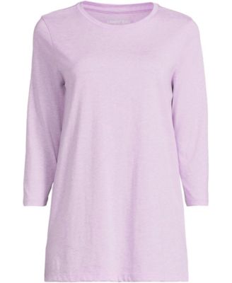 Women's 3/4 Sleeve Cotton Supima Tunic Top