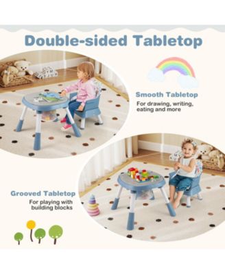 16-in-1 Baby High Chair w/ Activity Center Booster Seat Building Block Table