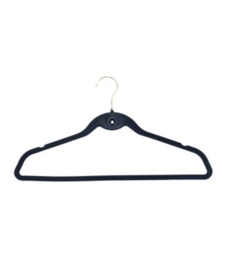 20PK Heavy Duty Velvet Hangers with Cascade Hook, 360 Degree Rotatable Hook Navy