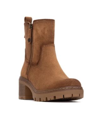 Women's Side Zipper Suede Booties Refresh Collection