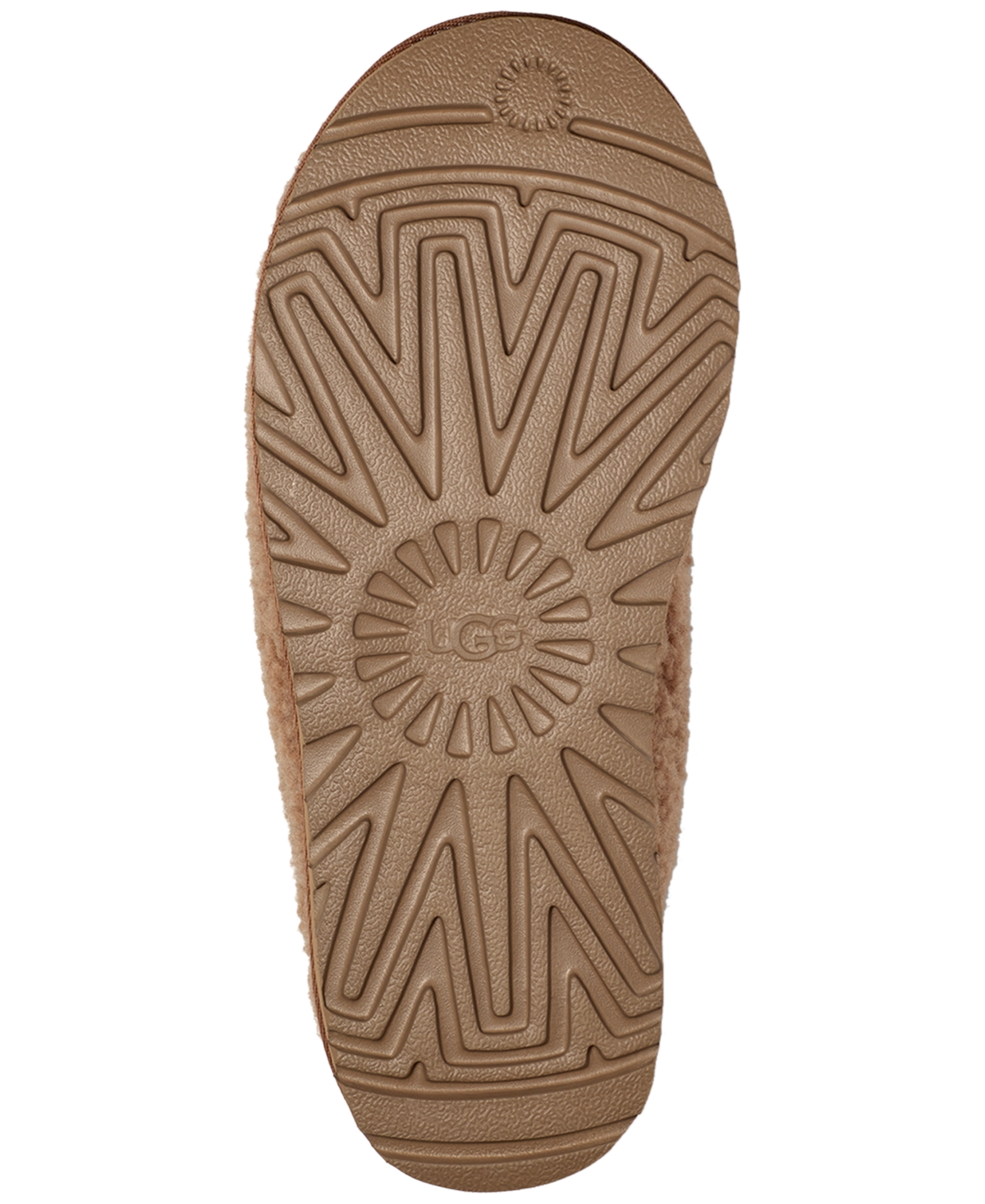 Ugg Camel Eco Fut Tasman Maxi Curly Slippers In Animal Print