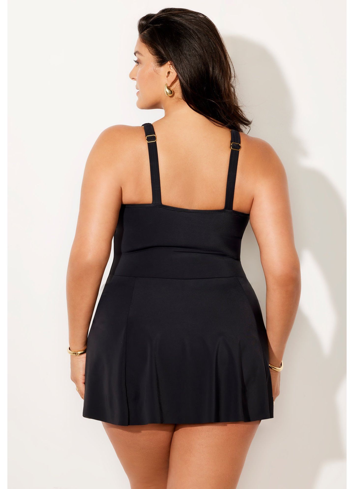 Пляжная накидка, с юбкой — Swimsuits for All, цвет: Чёрный — фото 2