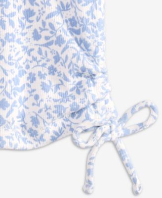 Girls' 5-18 Printed Side Ruched Top, Macy's Exclusive