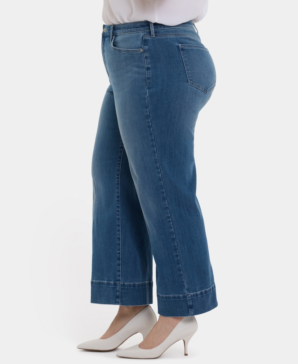 Nydj Plus Size Teresa Wide Leg Ankle Jeans
