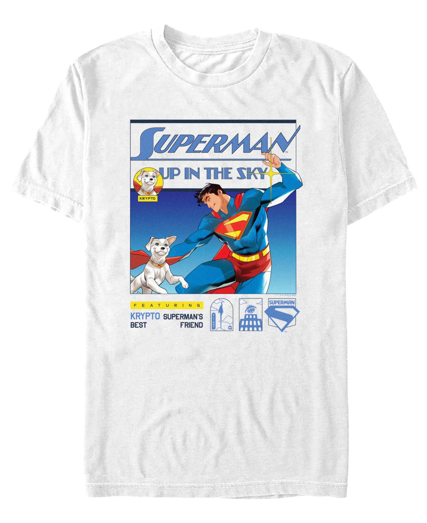 Мужская футболка Fifth Sun Superman 2025 Crewneck, цвет: Белый — фото 1