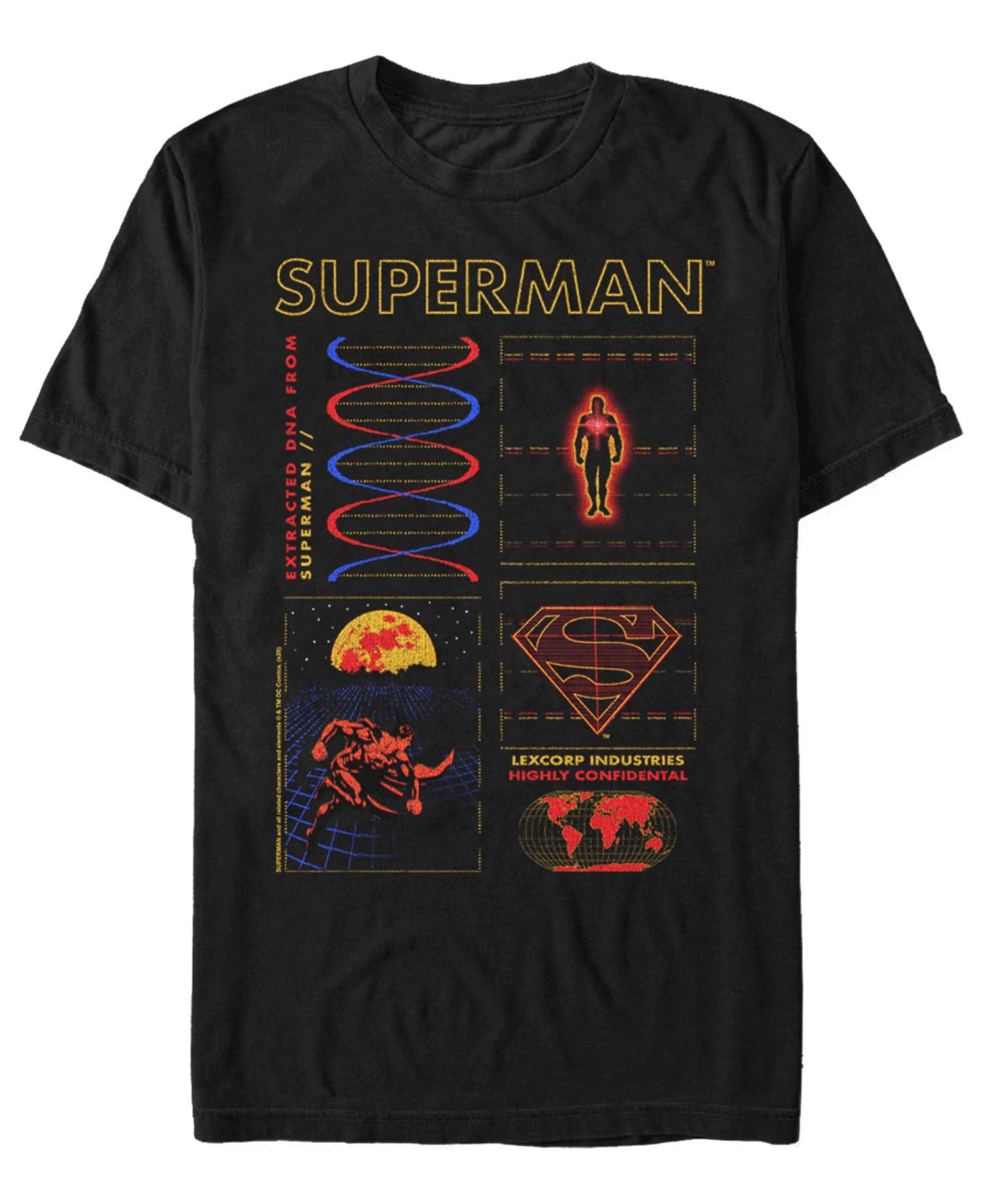 Мужская футболка Fifth Sun Superman Graphic Print, цвет: Чёрный — фото 1