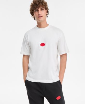 Hugo Boss - Men's Divis Relaxed Fit Piece-Dyed Stamp Logo T-Shirt