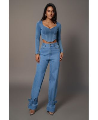 Women's Tesa Sweetheart Denim Top