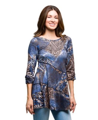 Women's Three Quarter Sleeve Tunic Top