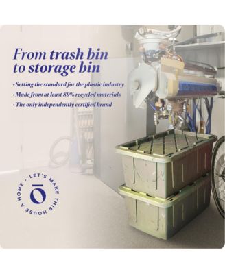 Durabilt 27 Gallon 2 Pack Heavy Duty Storage Tote with Lid