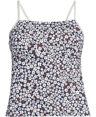 Women's Reversible Scoop Neck Tie Back Tankini Swimsuit Top