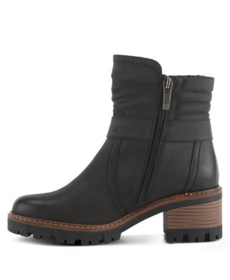 Smokies Lug Sole Booties with Buckle Accent and Water-Resistant Finish