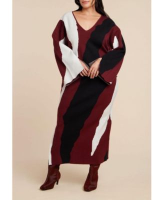 Women's Plus Size Cableknit Slouchy Sweater