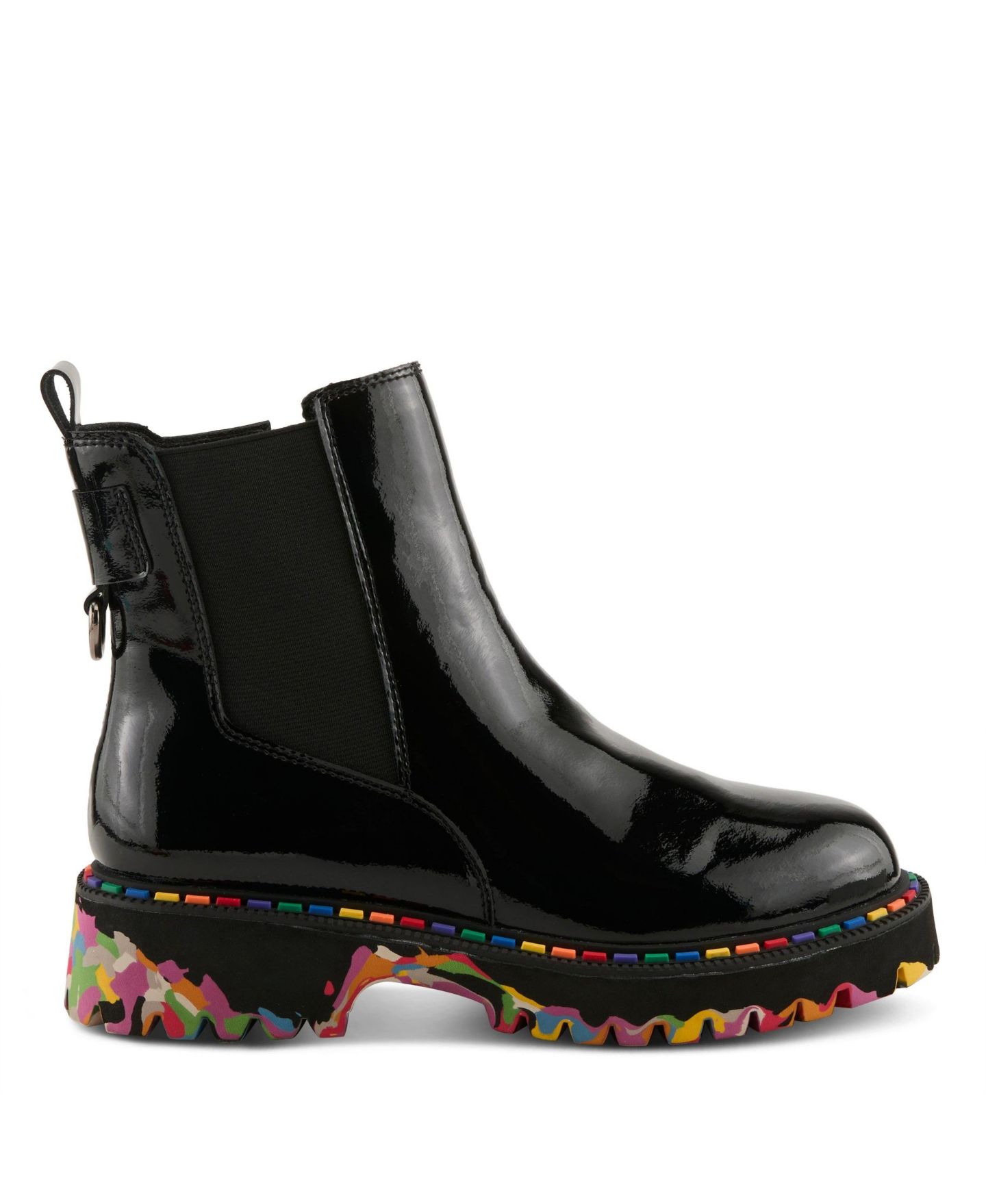 Женские ботинки Spring Step Rager Chelsea Rainboot Waterproof with Construction, цвет: Чёрный лаковый — фото 5