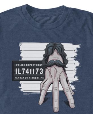 Men's Wednesday Addams Thing Mug Shot T-Shirt