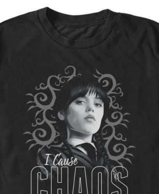 Men's Wednesday Addams I Cause Chaos T-Shirt