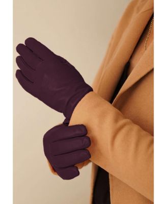 Women`s Premium Lamb Leather Touchscreen Gloves "CHELSEA"